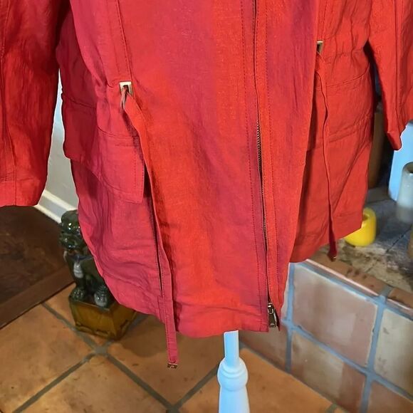 Lafayette 148 silk/viscose cinch-waist jacket, size M! - Picture 5 of 14